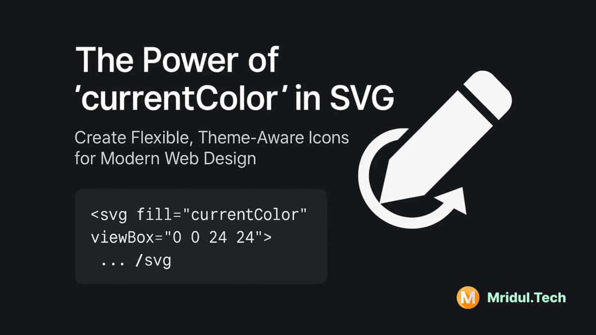 The Power of SVG fill currentColor