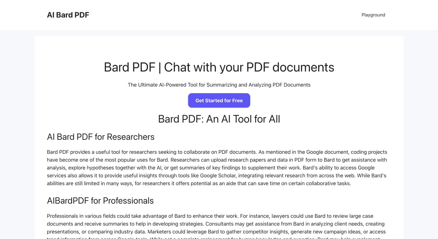 Bard PDF