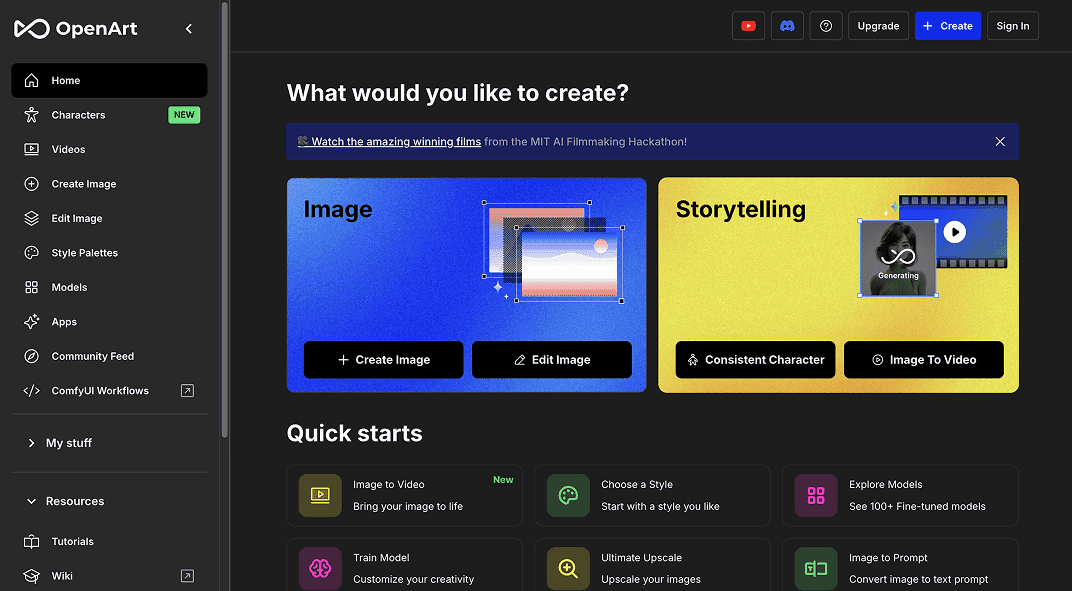 OpenArt AI | Generative Art AI Tool | Mridul.Tech