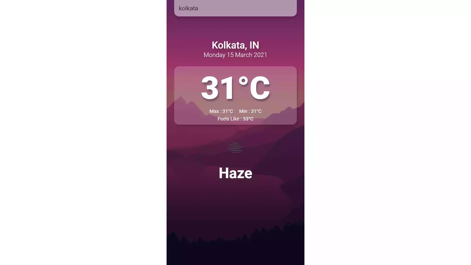 Create a Weather App with React JS Create a Weather App with React JS