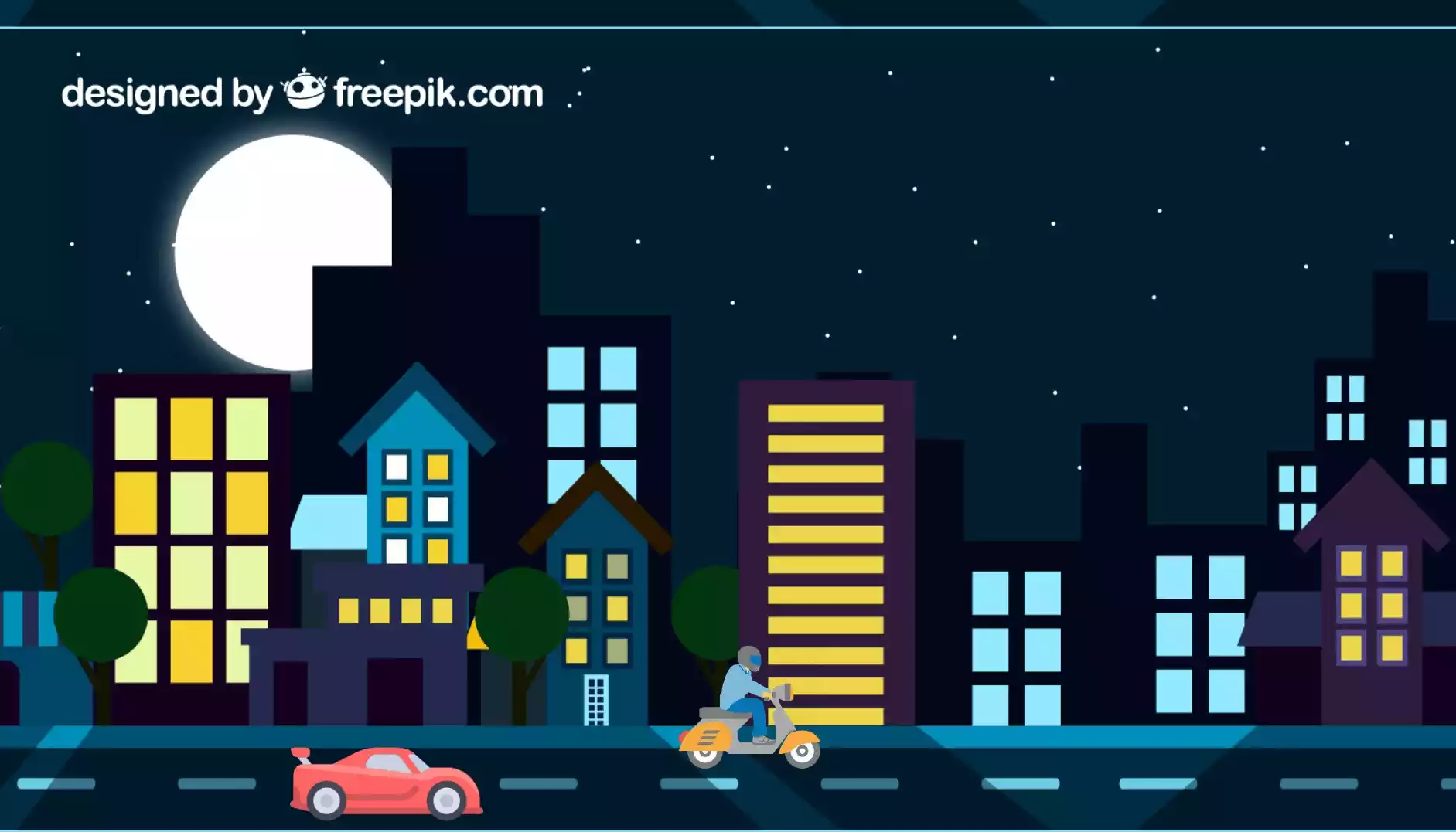 Driving Car And Bike using CSS Animation