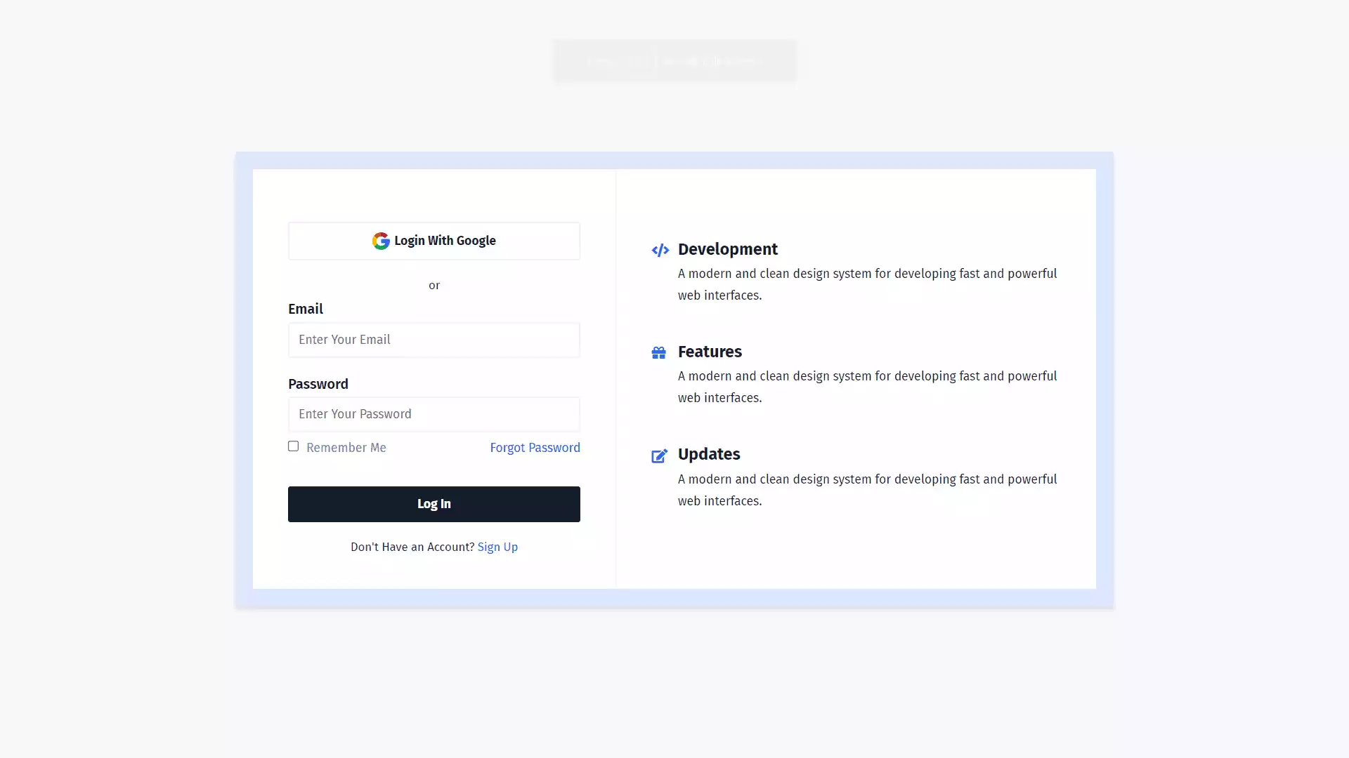 Login Page using HTML and CSS
