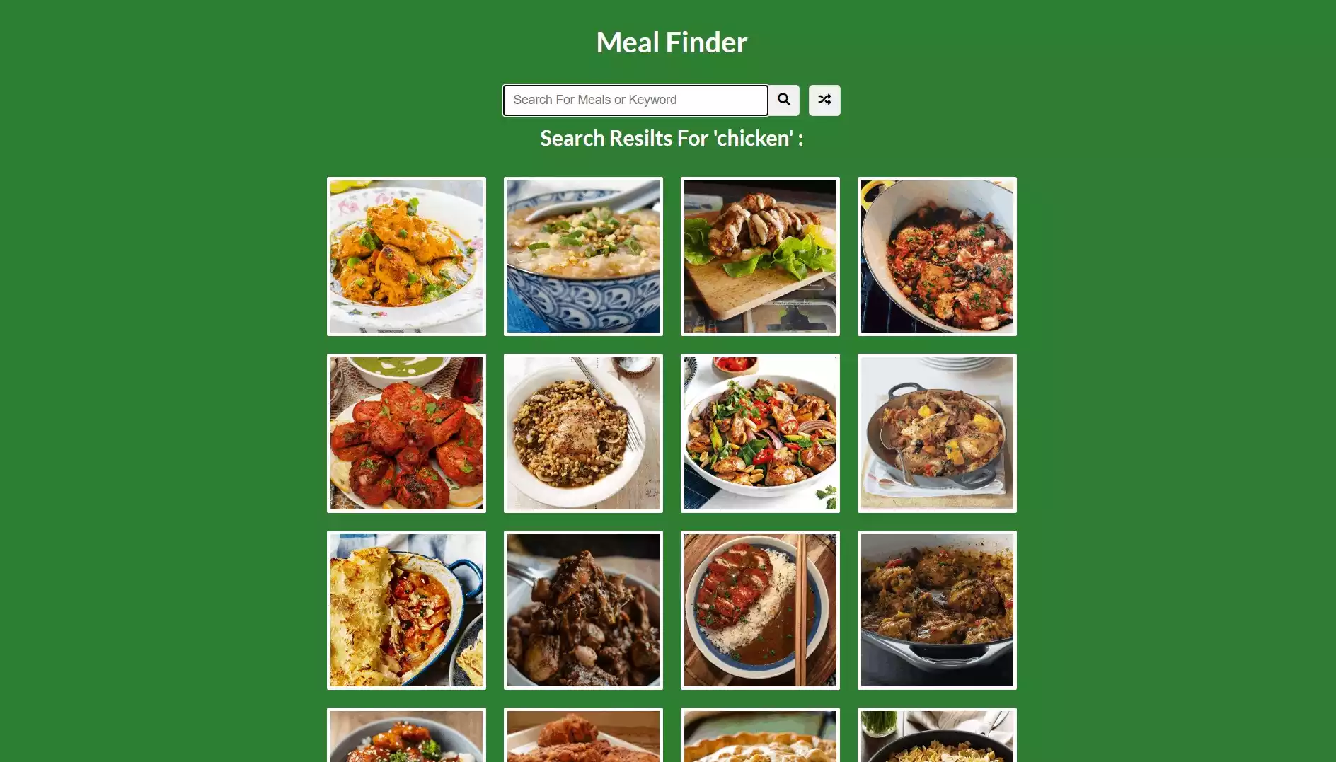 Meal Finder using HTML, CSS and JavaScript | Mridul.Tech Meal Finder using HTML, CSS and JavaScript. Mridul.Tech