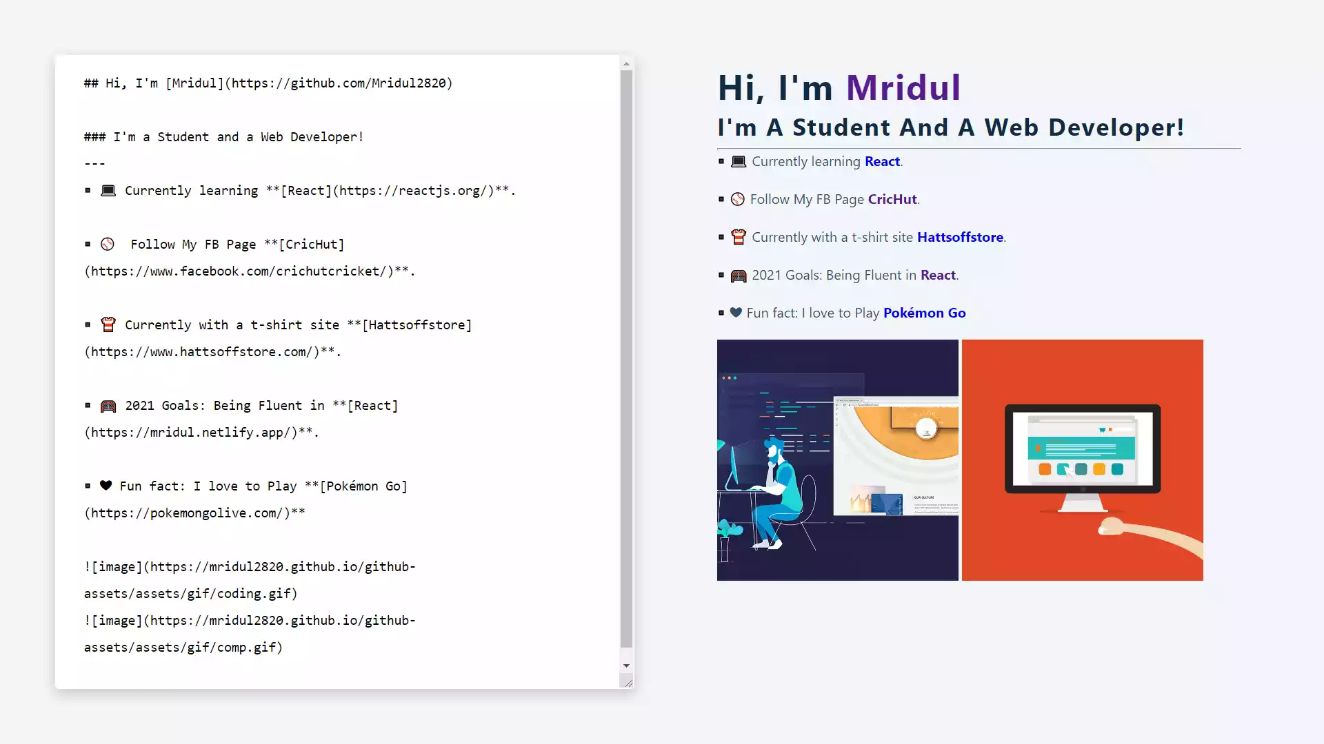 Markdown Preview using React JS