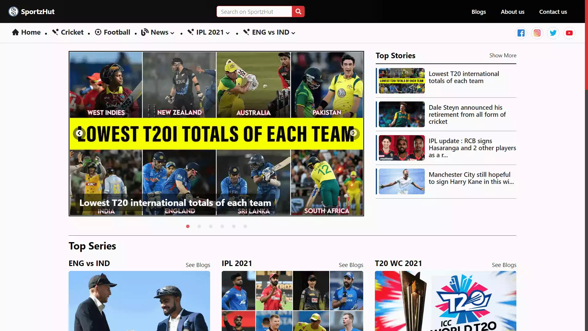 SportzHut | Next JS Blog Website for Sports | Mridul.Tech SportzHut. Next JS Blog Website for Sports. Mridul.Tech