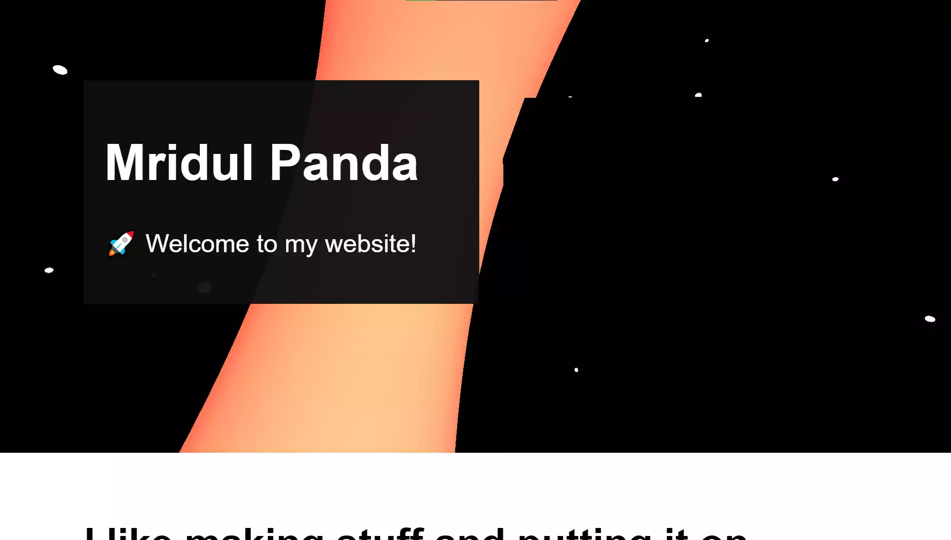 Landing Page Using Three JS