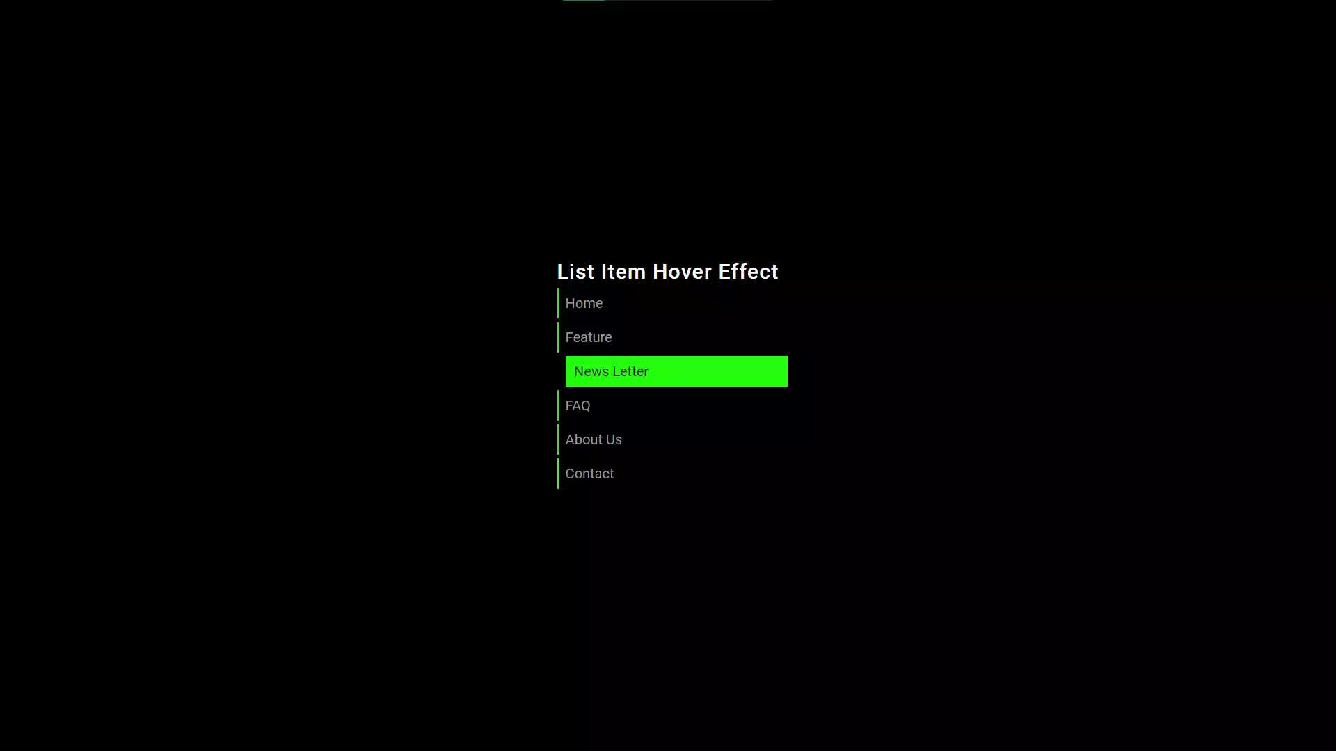 Create Engaging List Item Hover Effects with HTML and CSS Create Engaging List Item Hover Effects with HTML and CSS