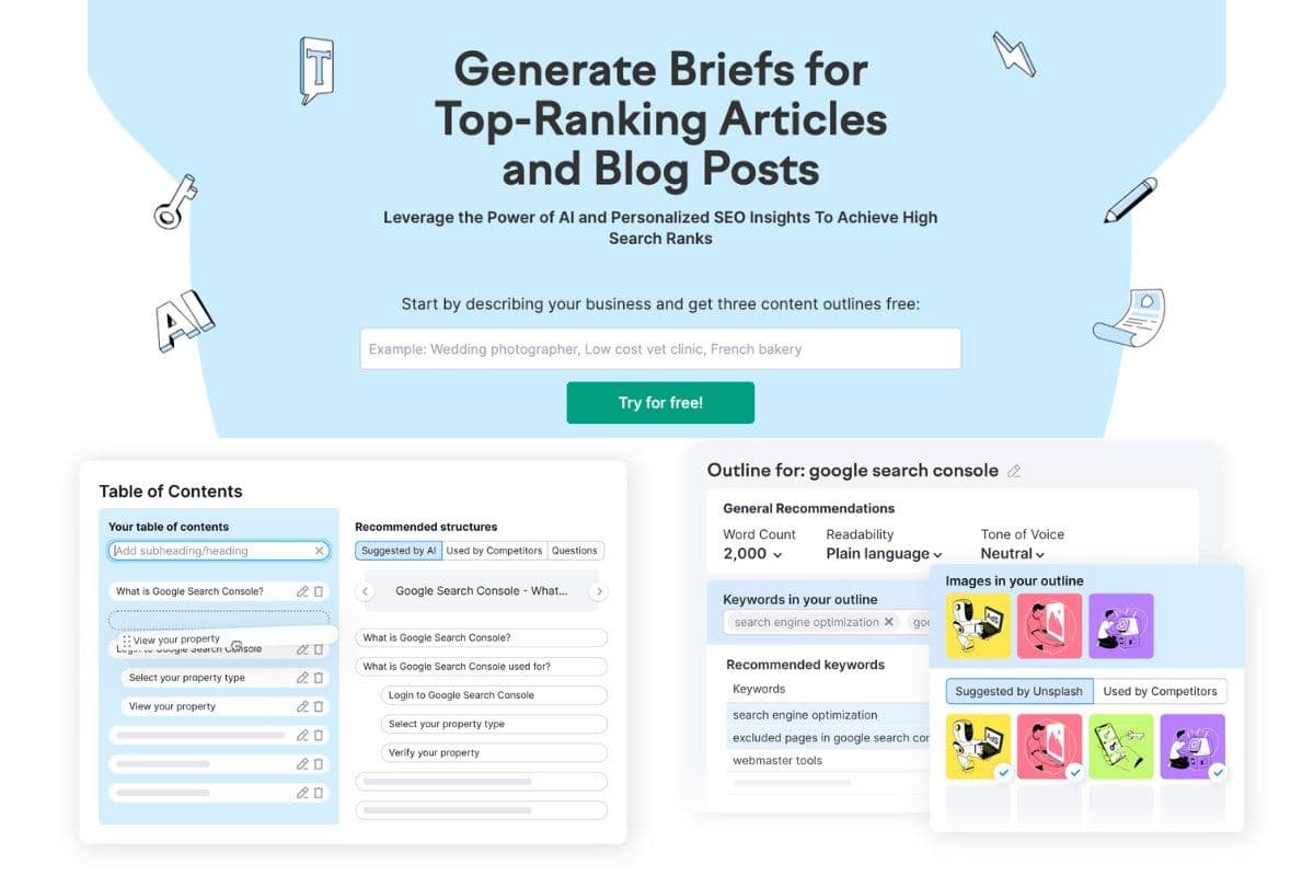 Semrush outline builder Semrush outline builder