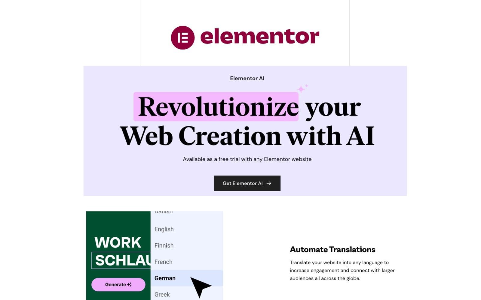 Elementor AI Elementor AI