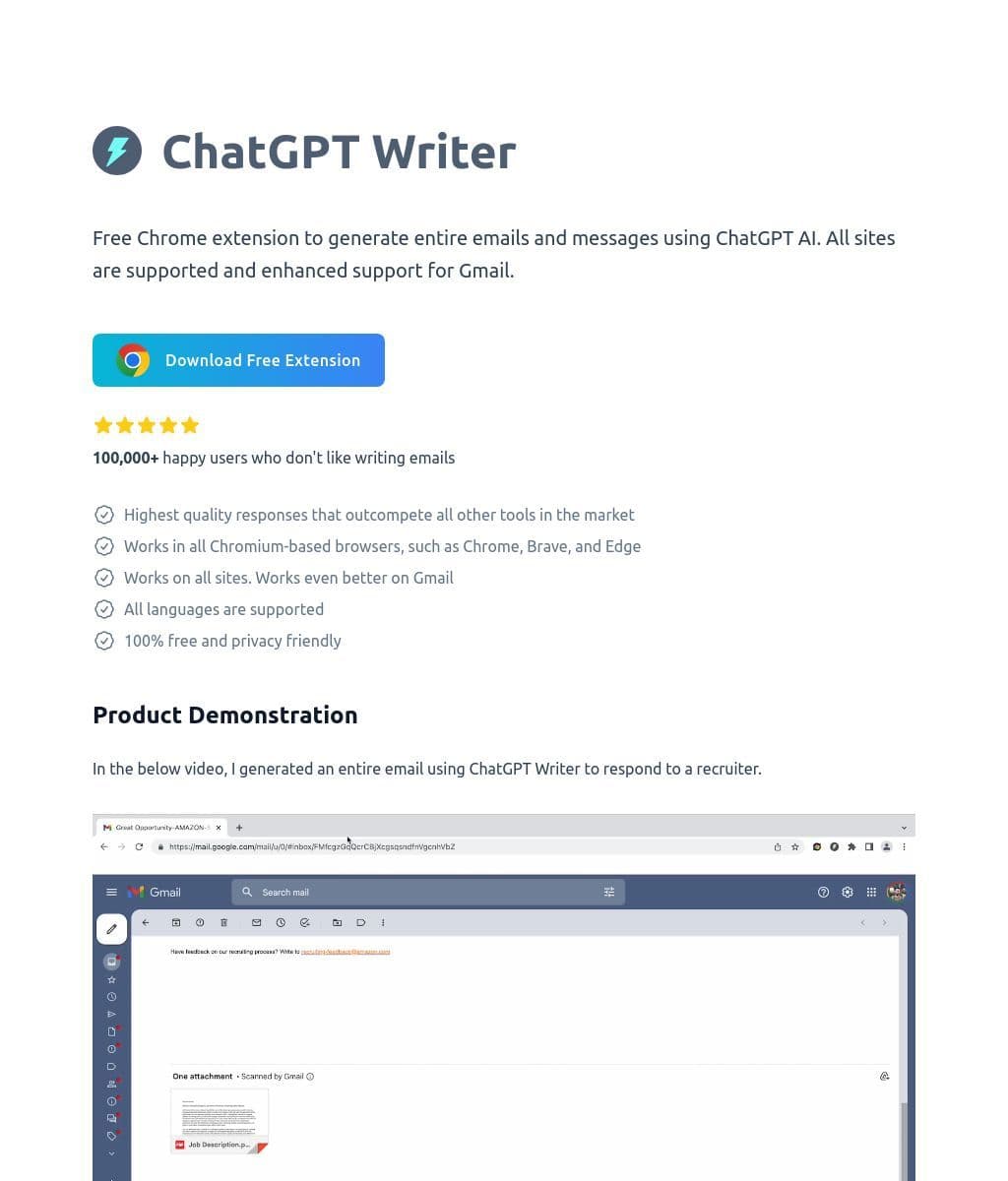 ChatGPT Writer ChatGPT Writer
