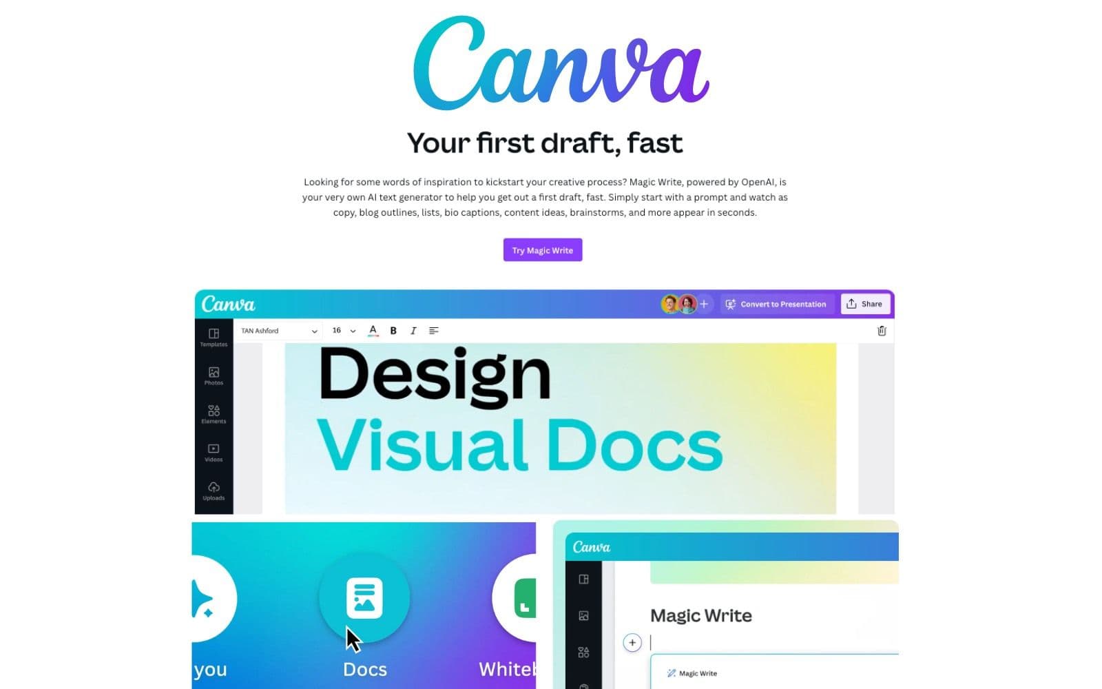 Canva Magic Write Canva Magic Write